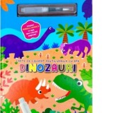 Dinozauri. Carte de colorat reutilizabila cu apa