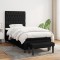 vidaXL Pat box spring cu saltea, negru, 90x200 cm, textil 3136807