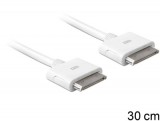 Cablu iPhone 30 pini T-T 30cm, Delock 83252*