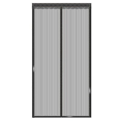 Plasa anti-insecte, cu inchidere magnetica, latime 80-100cm, inaltime 210-220cm, gri Household NewTrend foto