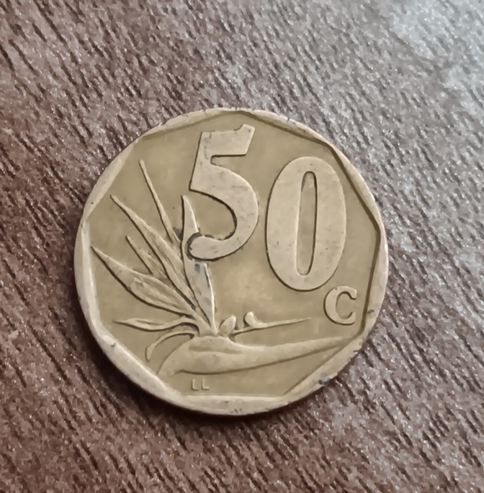 C50 - Moneda foarte veche - 50 centi - Africa de Sud - 1996