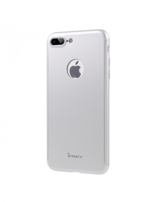 Husa protectie completa IPAKY pentru iPhone 7 Plus 5.5 inch, silver foto