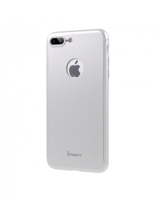 Husa protectie completa IPAKY pentru iPhone 7 Plus 5.5 inch, silver