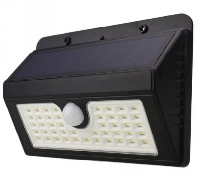 Lampa solara Elmark 45 LED cu Senzor de Miscare, 3 Moduri de Lucru foto