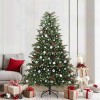 VidaXL Brad de Crăciun artificial Verde 210 cm PVC și metal și plastic 3395564