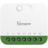Cumpara ieftin Releu smart SONOFF dual 2 canale 16A, Wi-Fi 2.4GHz, Matter, pentru iluminat si automatizare Smart Home (MINI-2GS)
