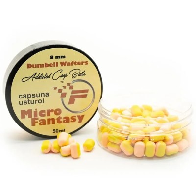 Wafters Addicted Carp Baits Dumbell Fantasy, Capsuna &amp;amp; Usturoi, 6mm, 50ml foto