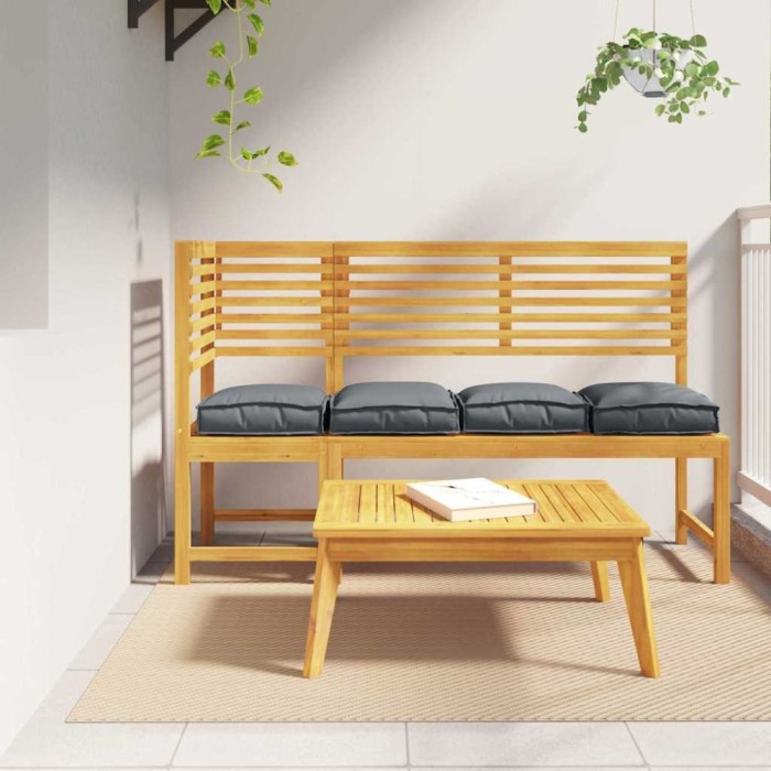 vidaXL Pernă pentru șezut din paleți 4 pcs Antracit 40 x 40 x 8 cm 42001588