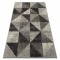 Covor Feel 5672/16811 Triunghiuri gri si antracit si crem, 120x170 cm