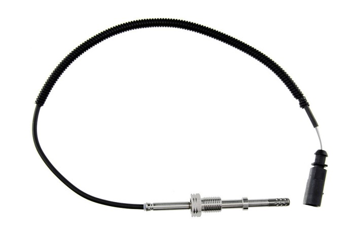 Senzor temperatura filtru particule Vw Transporter 1.9tdi 2006-, Multivan 1.9tdi 2006-, in fata turbocompresorului, lungime cablu 330mm, NTY EGT-VW-0