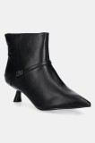 Answear Lab botine femei, culoarea negru, cu toc cui
