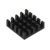 Radiator extrudat, aluminiu, 19mm x 19mm, neagra, FISCHER ELEKTRONIK, ICKBGA19X19X6, T136865