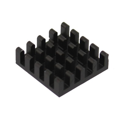 Radiator extrudat, aluminiu, 19mm x 19mm, neagra, FISCHER ELEKTRONIK, ICKBGA19X19X6, T136865 foto