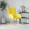 VidaXL Scaun balansoar, galben muștar, material textil 327618