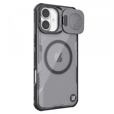 Husa MagSafe pentru Apple iPhone 16, Nillkin, Iceblade Prop (w/o Camera Cutout), Neagra foto