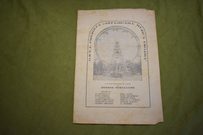 program OSTA Asta seara muzica usoara George Mihalache