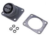 Conector Circular Soclu Mamă 2 PIN-uri Alamă