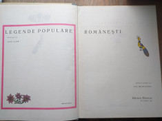 Legende populare romanesti - Ilustrate de Val Munteanu, 1991 foto