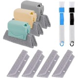 Set 5 Piese Curatare Profesionala Tamplarie PVC si Geamuri Termopan - 3 Bureti Abrazivi si 2 Perii Dure | Coral Best Deals Multicolor 0.1 l 14 cm 8 cm