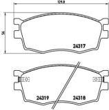 Placute frana Hyundai Accent 3 (Mc), I10 (Pa), I20 (Pb, Pbt); Kia Rio 2 (Jb) SRLine parte montare : Punte fata