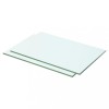 Gossi rafturi, 2 buc., 50 x 25 cm, panouri sticla transparenta