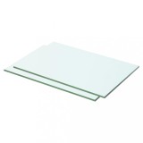 Rafturi Sticla Transparenta vidaXL 50x25cm, 2 buc, Grosime 8mm, Sarcina Max 15kg