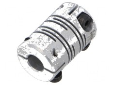Cuplaj &Oslash;: 12mm &Oslash;1: 12mm &Oslash;2: 5mm aluminiu - Cuplaj de aluminiu &Oslash;12mm x &Oslash;5mm