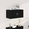 Gossi dulap de perete stejar negru 80x39x40 cm lemn prelucrat