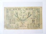 Rara! Noua Caledonie-Trezoreria Noumea 50 Centimes 1943,bancnota din imagini la cel mai mic pret