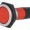 Lampă LED plată roșie 230V IP67 &Oslash;30mm Alamă