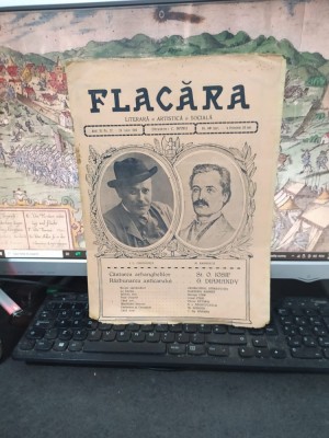 Flacăra Literară, Artistică, Socială, anul III nr. 37, 28 iunie 1914, I.L. Caragiale, M. Eminescu, Răzbunarea anticarului, Victor Eftimiu, 103 foto
