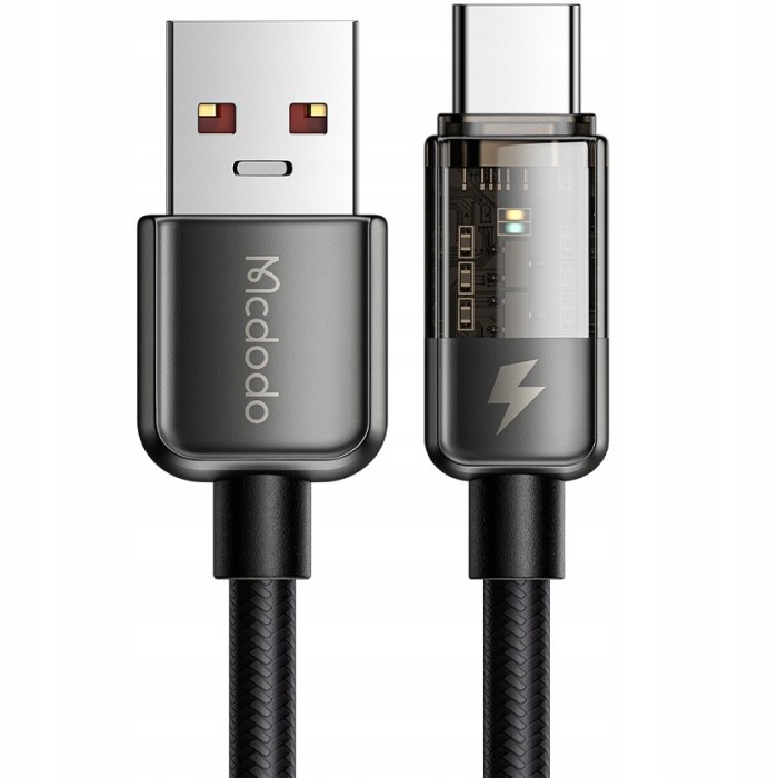Cablu Prism, Rapid, Robust, Usb-C, 100W, 1,8 M, Negru, Mcdodo