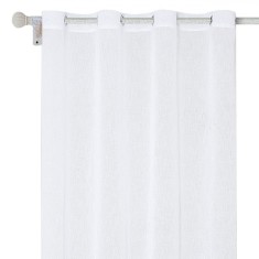 Perdea iMKⓇ, Deisgn modern cu inele metalice, Semi-transparent, 140x140 cm, VD foto