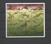 GUYANA 1998 ANIMALE PREISTORICE DINOZAURI, Nestampilat