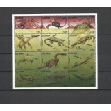 GUYANA 1998 ANIMALE PREISTORICE DINOZAURI