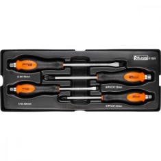 Set surubelnite de impact, late si cruce, sertar TIP A (385x150 mm) pentru dulap mobil, PH2-3, 6-8 mm, 125-150 mm, 4 buc, RICHMA
