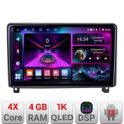 Navigatie Peugeot 407 2004-2011 4+64 InCell Display 1K Quad Core Android Waze USB Navigatie Internet Youtube Radio KIT-407+EDT-E209-RK CarStore Techno