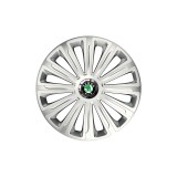 Cumpara ieftin Set 4 capace roti Cu Inel Cromat Trend R15 Compatibil Cu Skoda