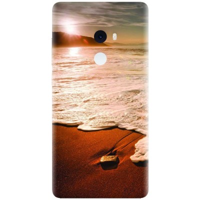 Husa silicon pentru Xiaomi Mi Mix 2, Sunset Foamy Beach Wave foto