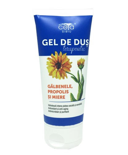 Gel de dus galbenele, propolis &amp; miere, 200ml, Ceta Sibiu