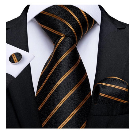 Set cravata + batista + butoni - matase - model 270