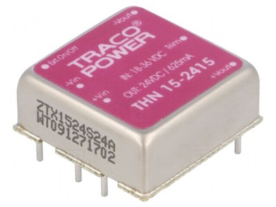 Convertor DC/DC 15W 18-36V Intrare 24VDC Ieşire 625mA foto
