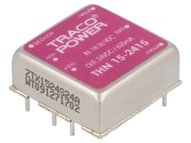 Convertor DC/DC 15W 18-36V Intrare 24VDC Ieşire 625mA