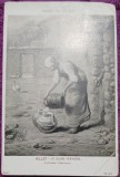 Carte Postala, Musee du Louvre, Millet-La Jeune Fermiere