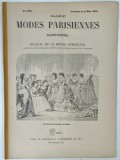 LES MODES PARISIENNES ILLUSTREES , JOURNAL DE LA BONNE COMPAGNIE , NO. 1479 , 1872