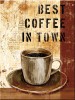 Magnet - Best Coffee in Town, Nostalgic Art Merchandising