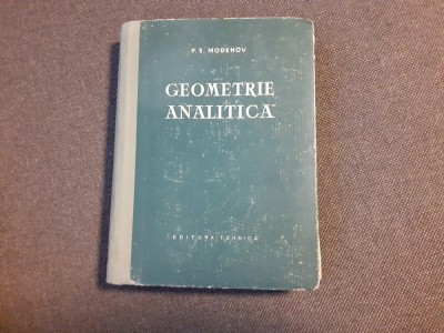 GEOMETRIE ANALITICA P S MODENOV foto