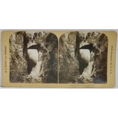 NATURAL BRIDGE , VIRGINIA , FOTOGRAFIE STEREOSCOPICA , 1901