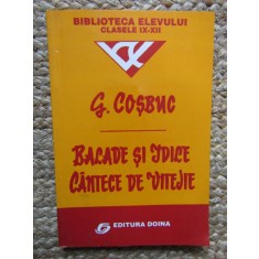 BALADE SI IDILE, CANTECE DE VITEJIE-GEORGE COSBUC