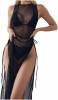 Rochie de plaja pentru bikini Kielsjajd, neagra, L - OUTLET